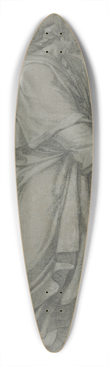 Eustache Le Sueur - Man Destroying Book 39.3 inch art pintail longboard deck