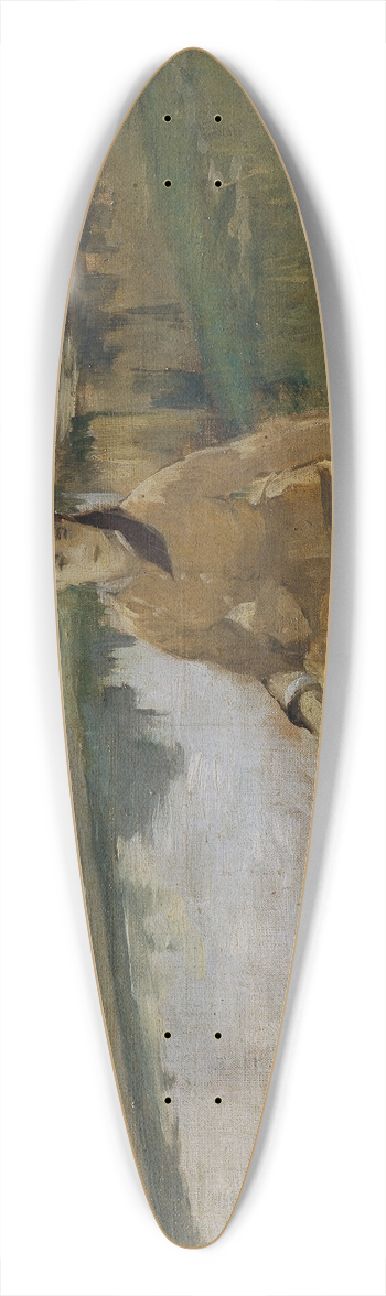 Eva Gonzals - Am Wasser 39.3 inch art pintail longboard deck