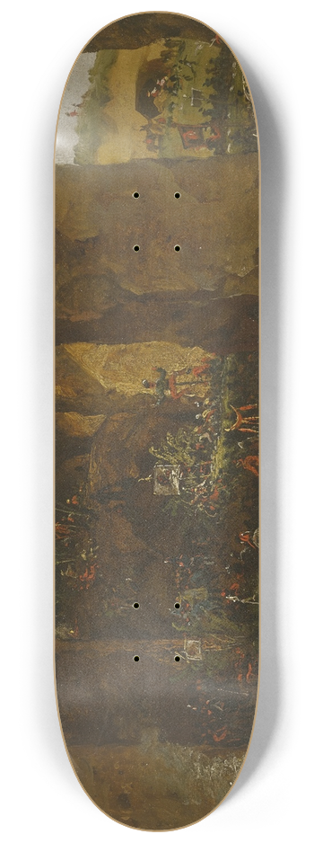 Carl Morgenstern - Artists festival in Cervara 8.25 inch art skate deck