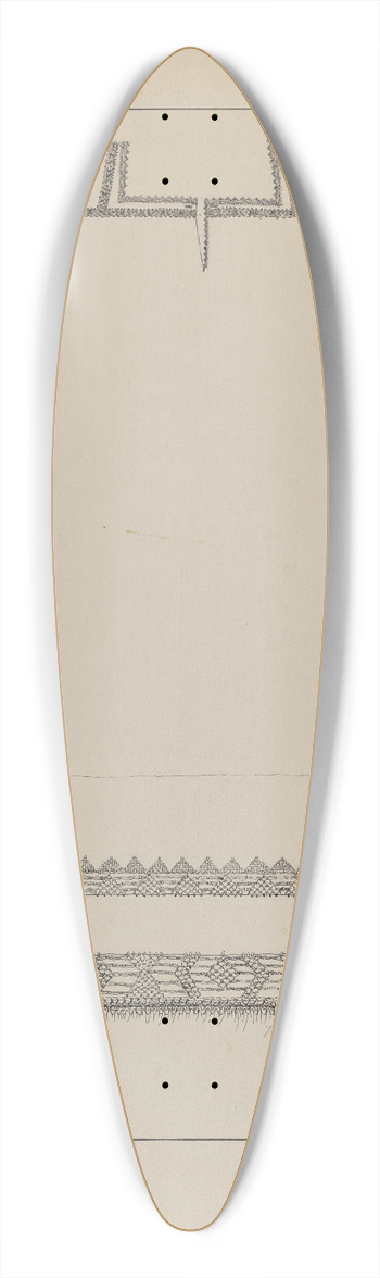 Evelyn Bailey - Chemise 39.3 inch art pintail longboard deck