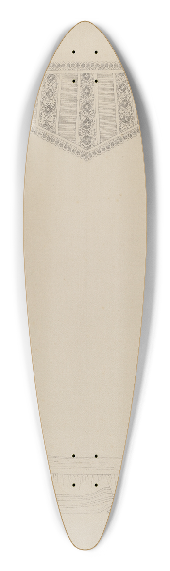 Evelyn Bailey - Chemise 39.3 inch art pintail longboard deck