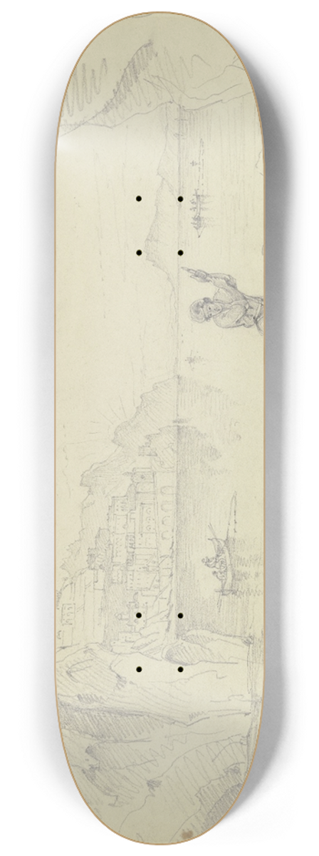Carl Morgenstern - Blick auf Amalfi von der Grotte aus 8.25 inch art skate deck