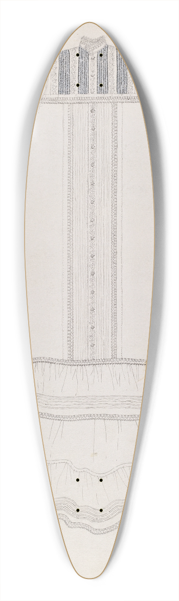 Evelyn Bailey - Nightgown 39.3 inch art pintail longboard deck