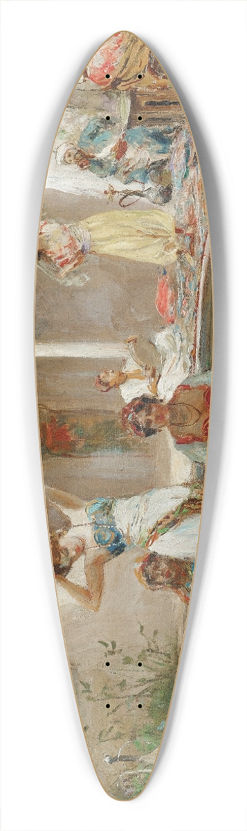 Fabio Fabbi - Dancing In The Harem Courtyard 39.3 inch art pintail longboard deck