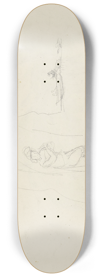 Carl Morgenstern - Figure in a grotto 8.25 inch art skate deck