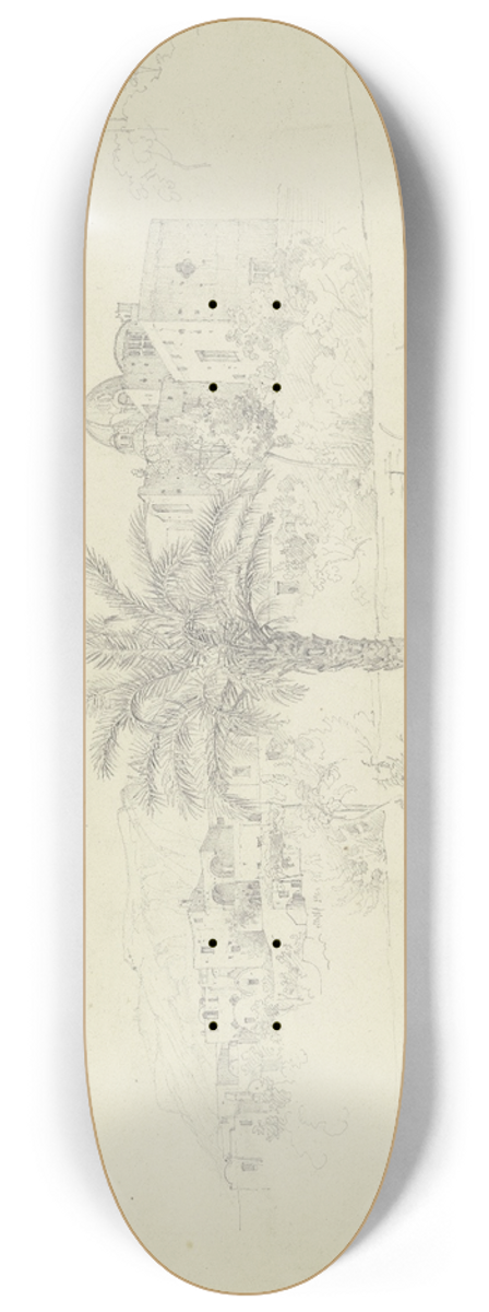 Carl Morgenstern - Im Garten von Pagano auf Capri 8.25 inch art skate deck