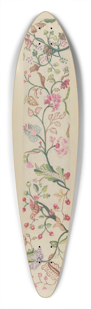 Fanchon Larzelere - Border or Valance 39.3 inch art pintail longboard deck