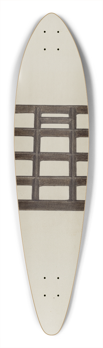 F.C. Davenport - Trivet 39.3 inch art pintail longboard deck