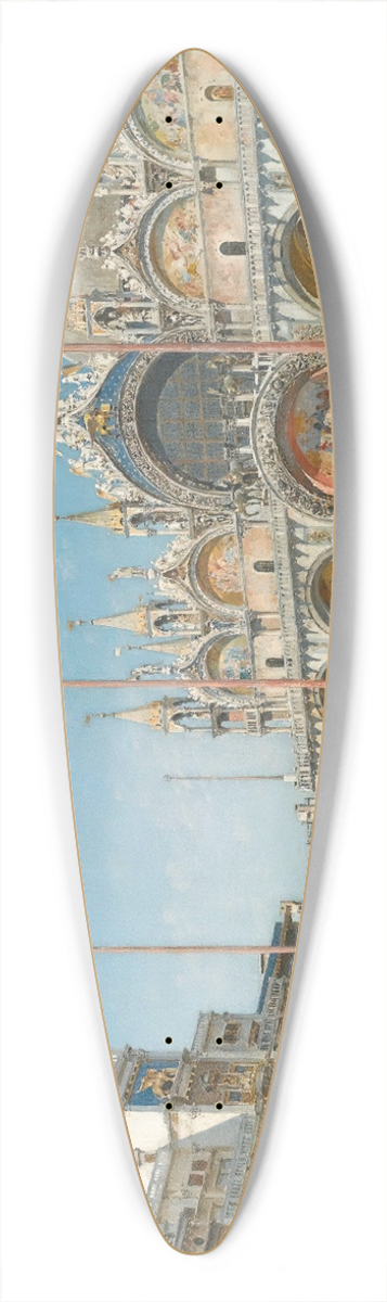 Federico del Campo - Saint Marks Square, Venice 39.3 inch art pintail longboard deck