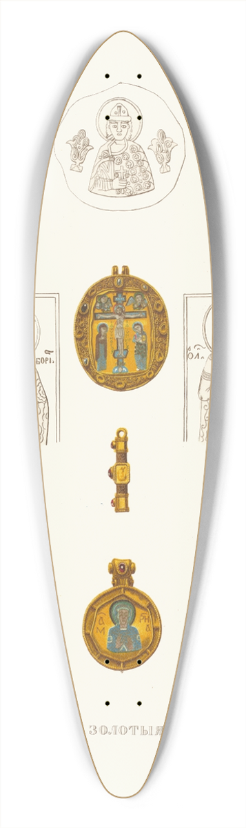 Fedor Grigoryevich Solntsev - Drevniia zolotiia barmy. (izobrazhenie 2.) 39.3 inch art pintail longboard deck