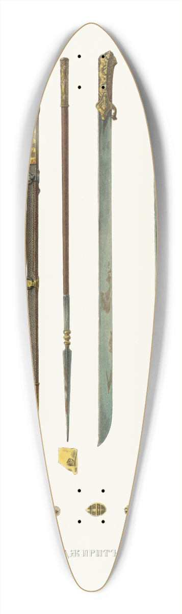 Fedor Grigoryevich Solntsev - Dzhirit 39.3 inch art pintail longboard deck