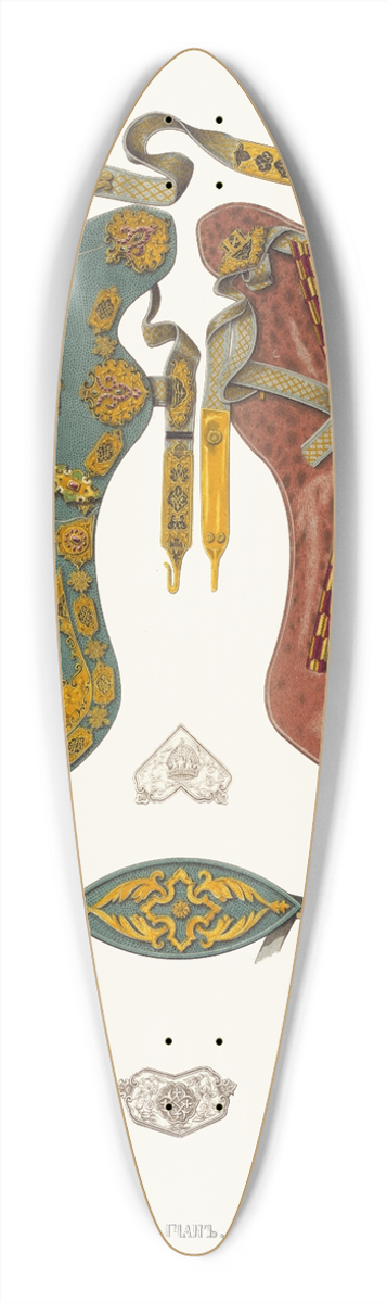Fedor Grigoryevich Solntsev - Kolchan 39.3 inch art pintail longboard deck