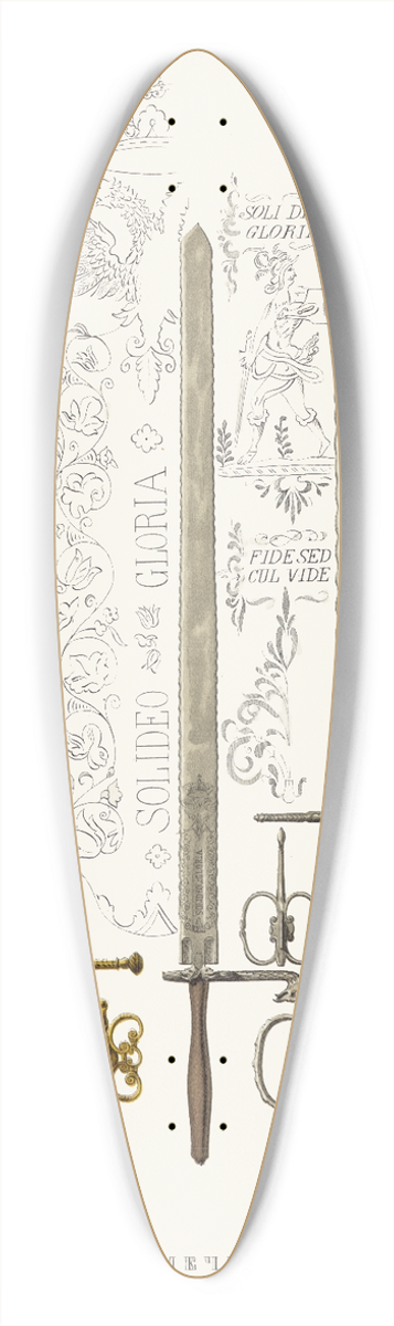 Fedor Grigoryevich Solntsev - Mechi 39.3 inch art pintail longboard deck