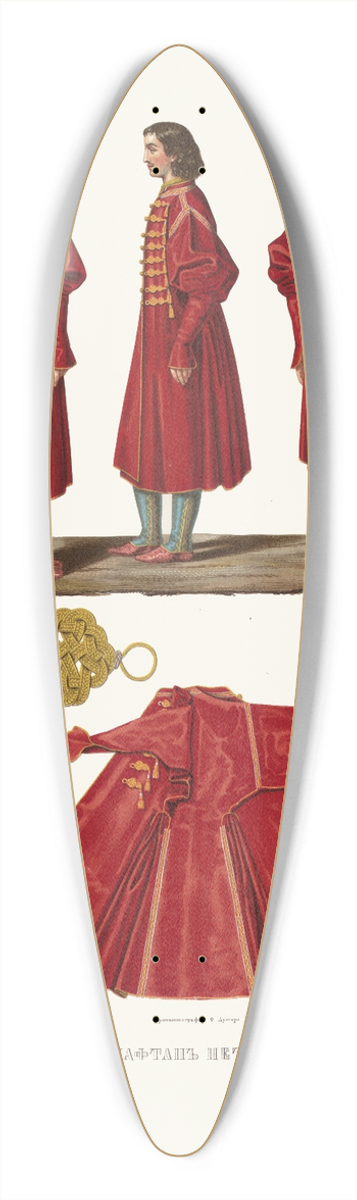 Fedor Grigoryevich Solntsev - Polskii kaftan Petra Velikago 39.3 inch art pintail longboard deck