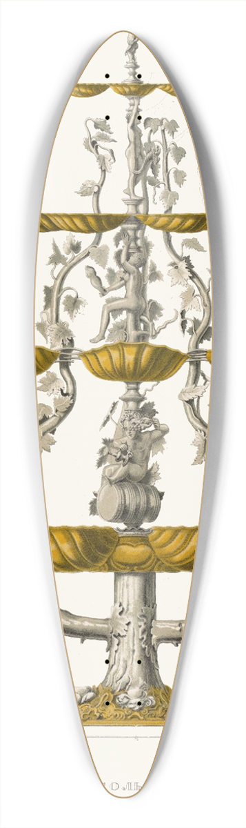 Fedor Grigoryevich Solntsev - Rasolnik 39.3 inch art pintail longboard deck