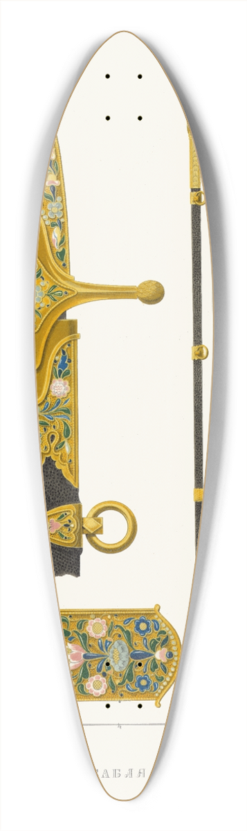 Fedor Grigoryevich Solntsev - Sablia 39.3 inch art pintail longboard deck