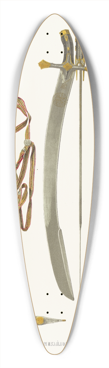 Fedor Grigoryevich Solntsev - Sablia kniazia Fedora Mikhailovicha Mstislavskago 39.3 inch art pintail longboard deck