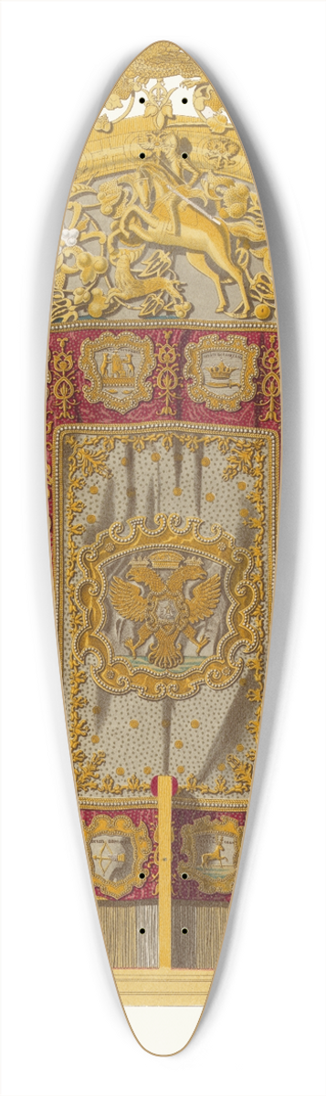 Fedor Grigoryevich Solntsev - Sredina serebrianogo trona 39.3 inch art pintail longboard deck