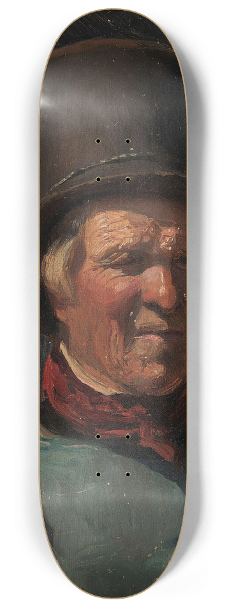 Adolph Tidemand - Man with Hat 8.25 inch art skate deck