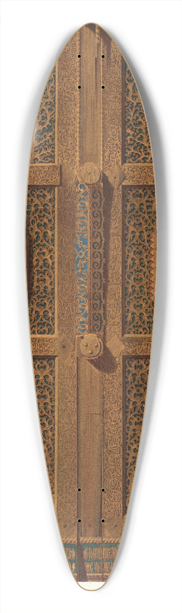 Fedor Grigoryevich Solntsev - Tsarskiia dveri byvshago Savvina monastyria, bliz g. Tveri. Postavleny pri derzhave tsaria Ioanna Vasilevicha IV, v 1561 godu 39.3 inch art pintail longboard deck