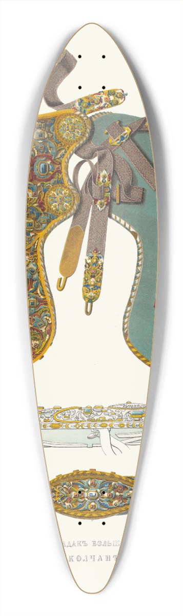 Fedor Grigoryevich Solntsev - Tsarskii saadak bolshago nariada 39.3 inch art pintail longboard deck