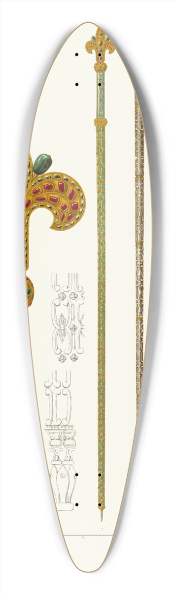 Fedor Grigoryevich Solntsev - Vlastelinskii zhezl i kostianoi posokh 39.3 inch art pintail longboard deck