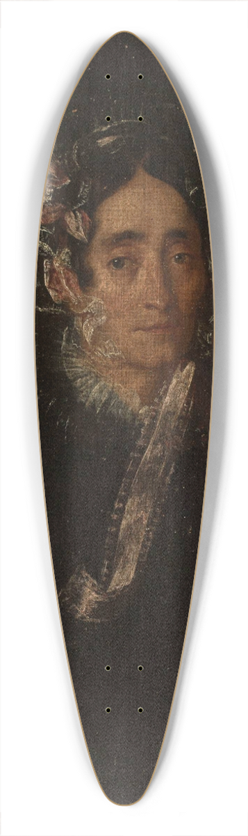 Feliks Pczarski - Portrait of a woman in a cap 39.3 inch art pintail longboard deck