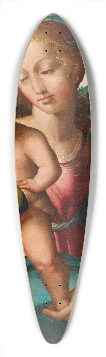 Felipe Pablo de San Leocadio - The Madonna and Child, with the Infant Saint John the Baptist 39.3 inch art pintail longboard deck