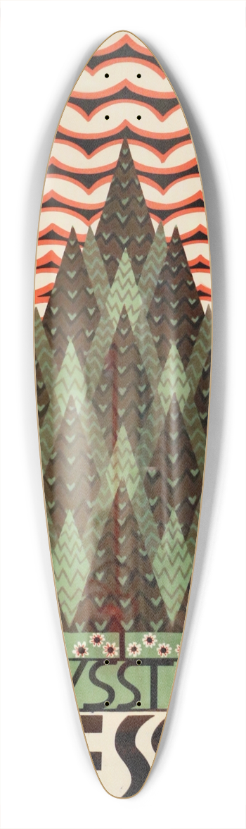 Ferdinand Andri - Secession 39.3 inch art pintail longboard deck