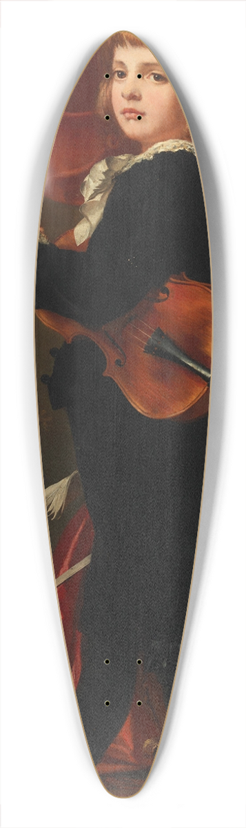 Ferdinand Bjrksten - Junger Geiger 39.3 inch art pintail longboard deck