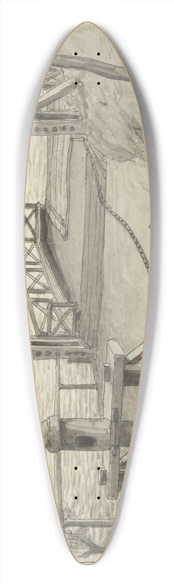 Ferdinand Boberg - Erikslund 39.3 inch art pintail longboard deck