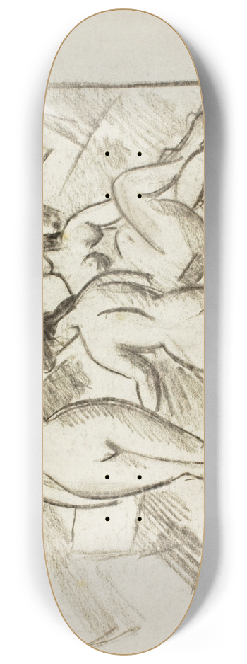 Carl Newman - Group of Three Female Nudes 2 8.25 inch art skate deck