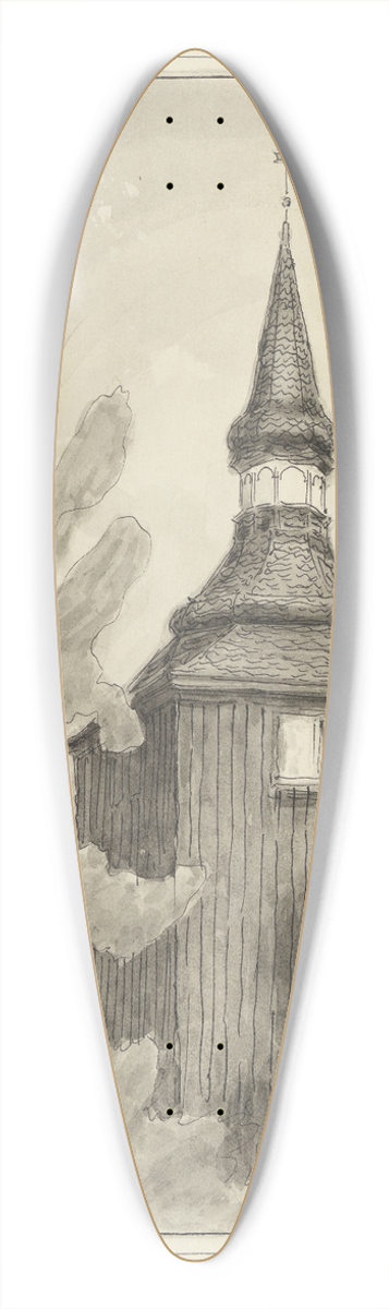 Ferdinand Boberg - Trosa 39.3 inch art pintail longboard deck