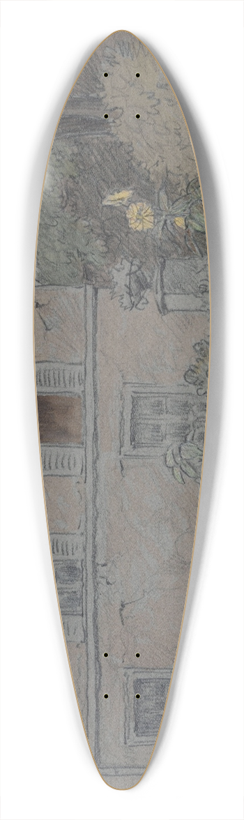 Ferdinand Boberg - Une maison, 24 rue Norvins 39.3 inch art pintail longboard deck