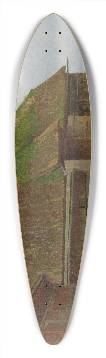 Ferdinand Brunner - Grauer Tag 39.3 inch art pintail longboard deck