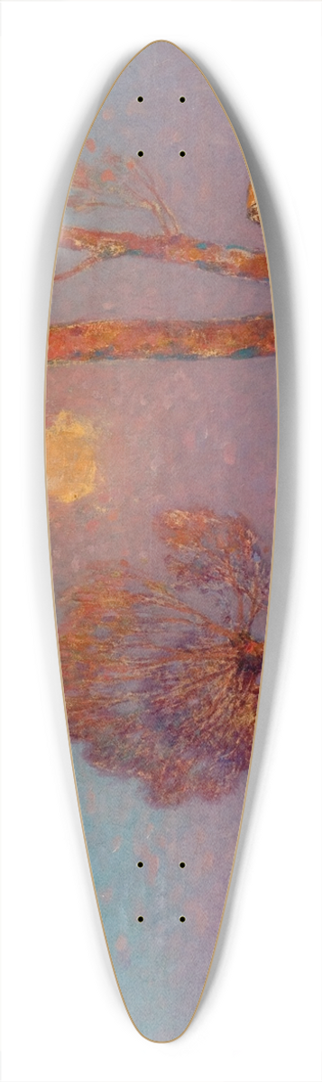 Ferdinand du Puigaudeau - Coucher de Soleil en Brire 39.3 inch art pintail longboard deck