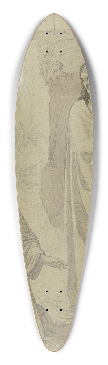 Ferdinand Fellner - Der auferstandene Christus erscheint Maria Magdalena 39.3 inch art pintail longboard deck