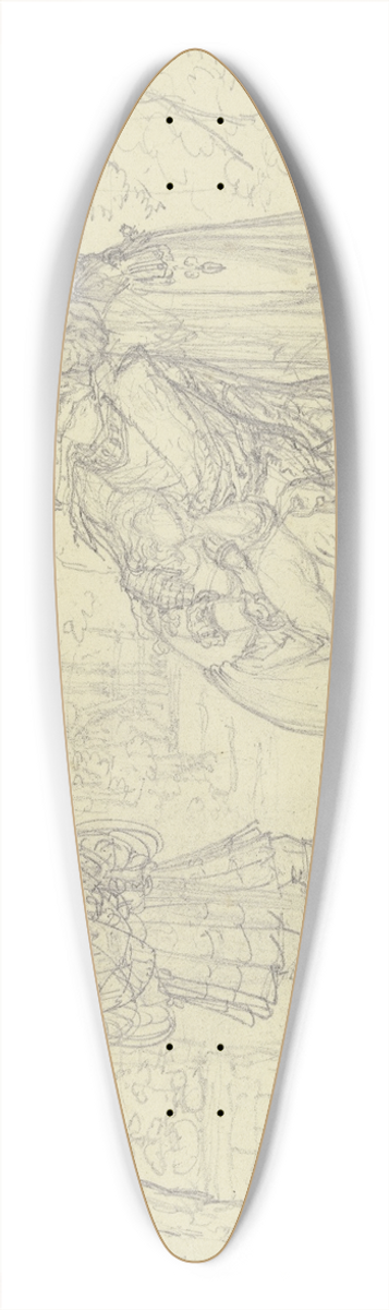 Ferdinand Fellner - Der Tod des Gtz von Berlichingen 39.3 inch art pintail longboard deck