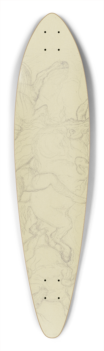 Ferdinand Fellner - The Ride of the Valkyries 39.3 inch art pintail longboard deck