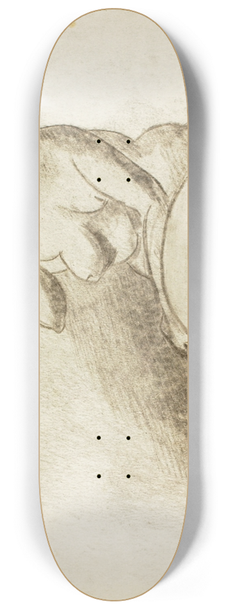 Carl Newman - Seated Female Nudes 8.25 inch art skate deck