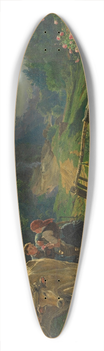 Ferdinand Georg Waldmller - Die Rosenzeit 39.3 inch art pintail longboard deck