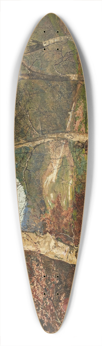 Ferdinand Georg Waldmller - Early spring in the Vienna Woods 39.3 inch art pintail longboard deck