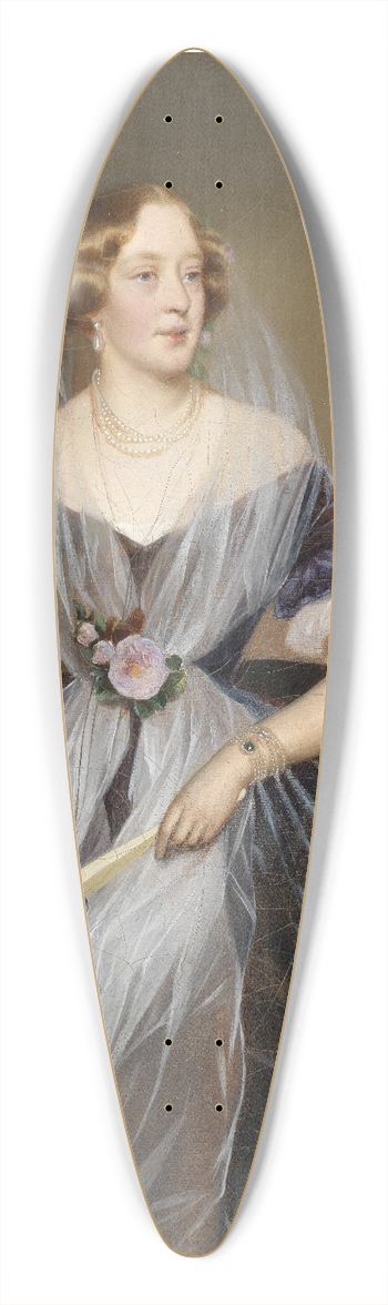 Ferdinand Georg Waldmller - Portrait einer adeligen Dame 39.3 inch art pintail longboard deck