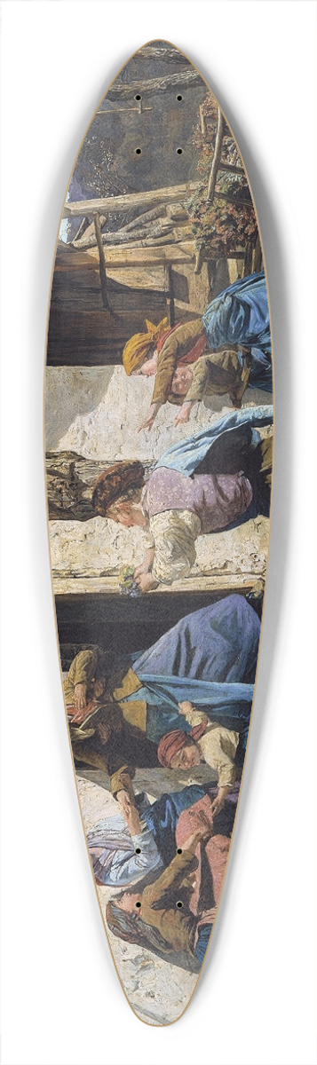Ferdinand Georg Waldmller - The recovered 39.3 inch art pintail longboard deck