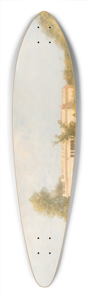 Ferdinand Heilbuth - Summer day in the palace garden 39.3 inch art pintail longboard deck