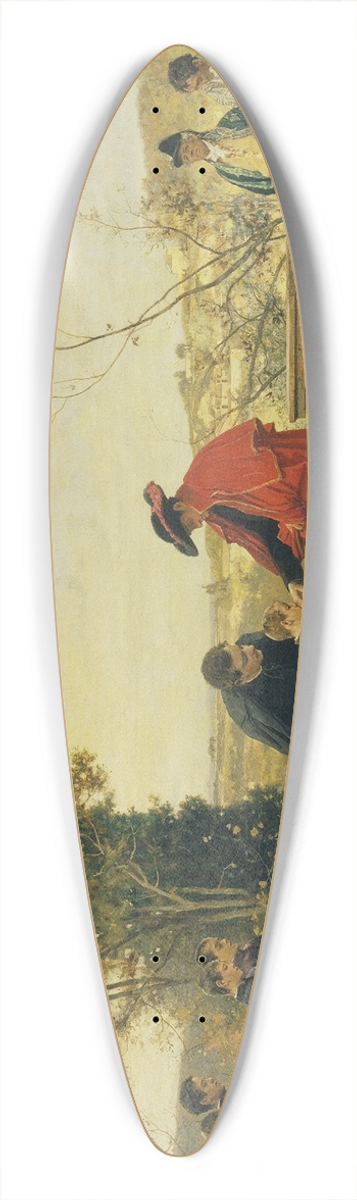 Ferdinand Heilbuth - The Cardinal 39.3 inch art pintail longboard deck