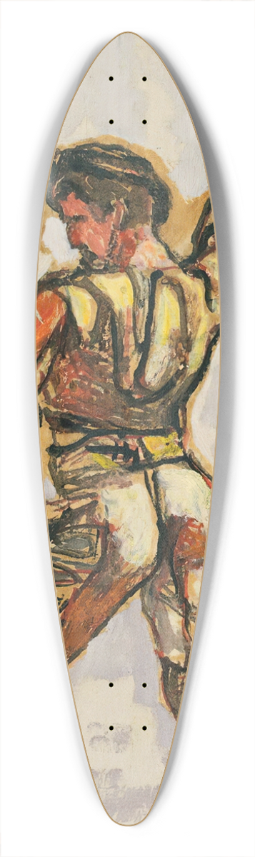 Ferdinand Hodler - Taker From The Oath In Left Profile For unanimity 39.3 inch art pintail longboard deck