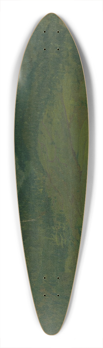 Ferdinand Katona - Mountain landscape 39.3 inch art pintail longboard deck