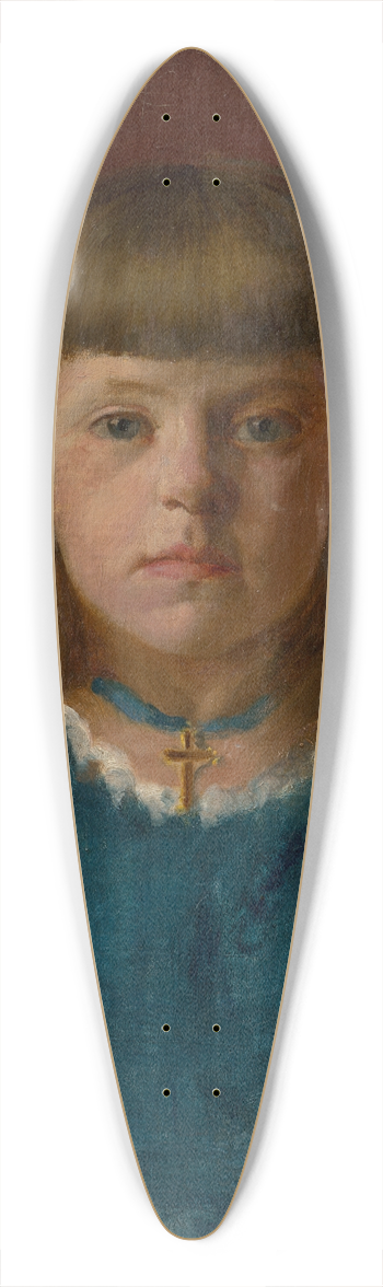 Ferdinand Katona - Portrait of a Girl 39.3 inch art pintail longboard deck