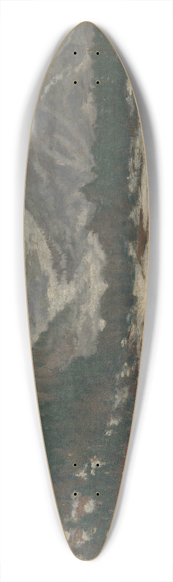 Ferdinand Katona - View of the High Tatras 39.3 inch art pintail longboard deck